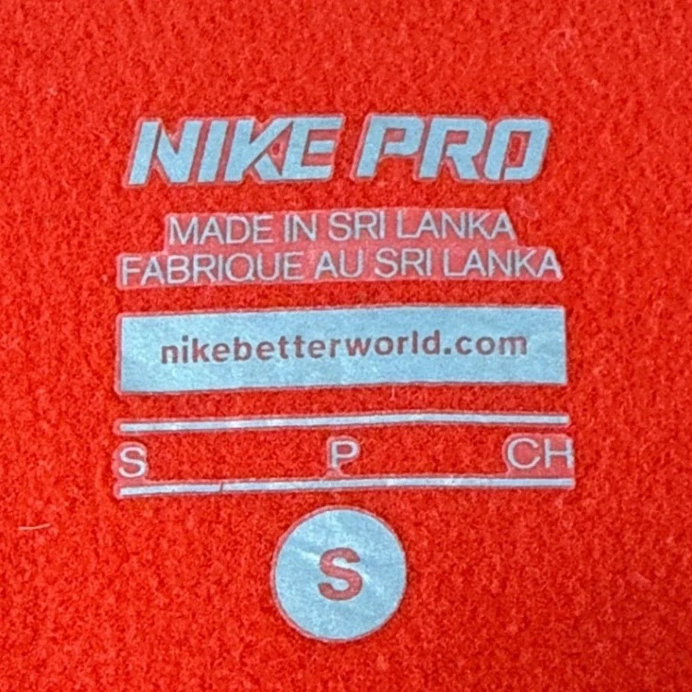 Nike Pullover Womens S Nike Pro Dri-FIT Red Half-Zip Thumbhole EUC